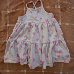 Cat & Jack Pink and White Dress